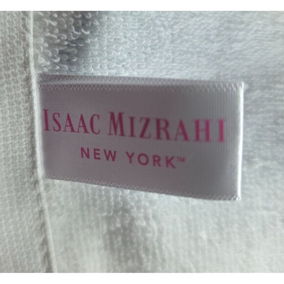 Isaac Mizrahi New York Blue Egg Print Cotton Kitchen hand Towels set of 2 - Picture 3 of 6